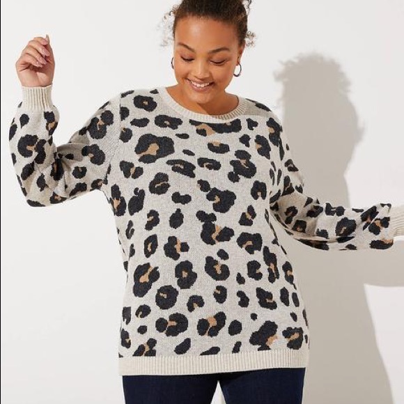LOFT Sweaters - Loft Leopard Sweater